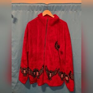 Red zippered sweater from teepee